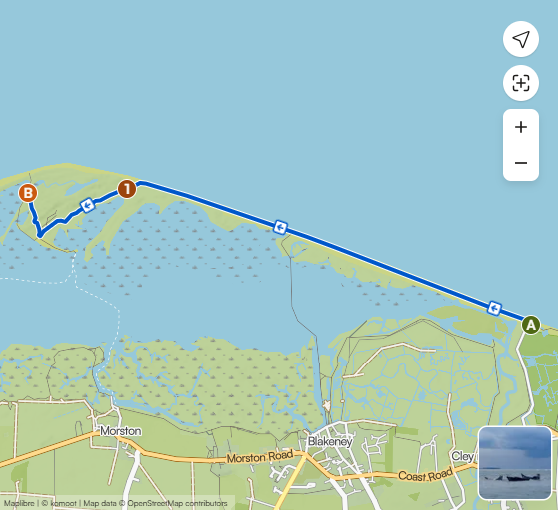 Blakeney Point Shingle Walk Map