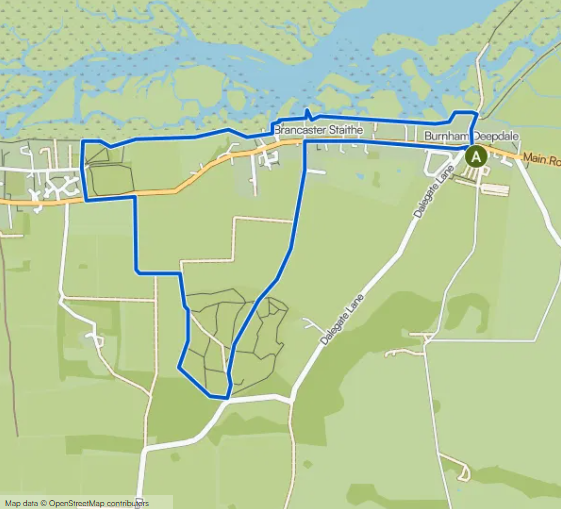 Brancaster Staithe Circular Trail Map