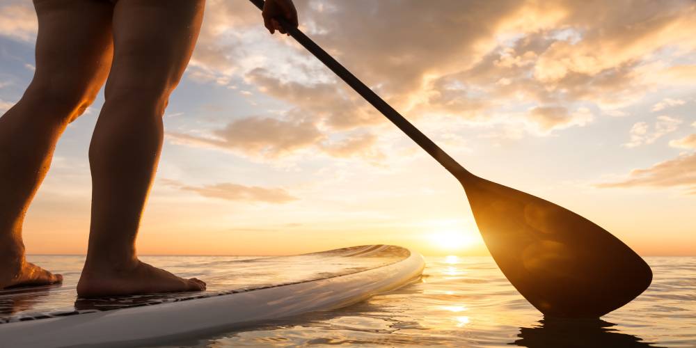Paddle boarding in Sibton