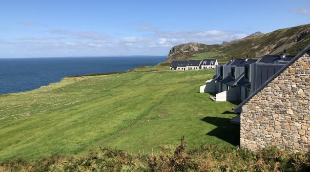 Meadow in front of 3 bed cottages