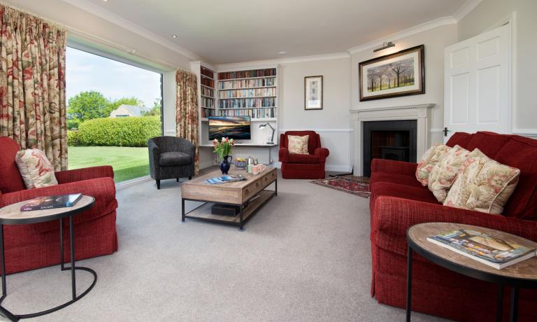 Living space with wood burner