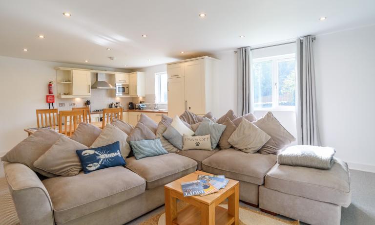 Open plan living area