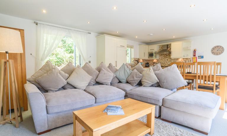 Open plan living area
