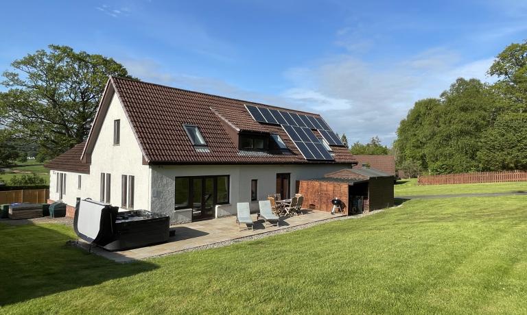 Rear of property
