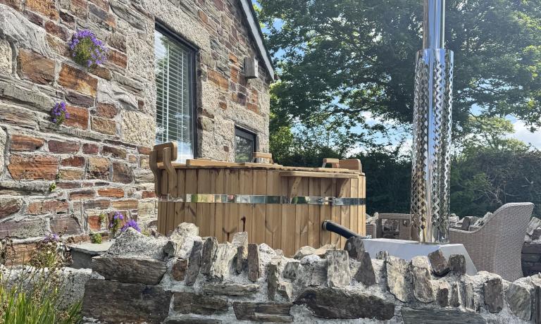 Wood-Fired Hot Tub