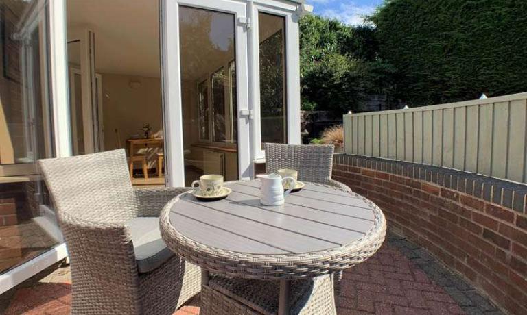 Patio with outdoor seating
