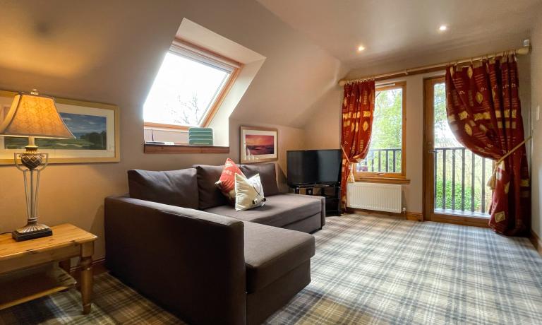 Bedroom with balcony