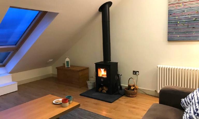Cosy wood-burning stove