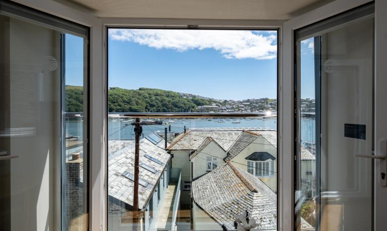 Living Area with Harbour Views