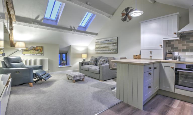 Open plan living/kitchen area