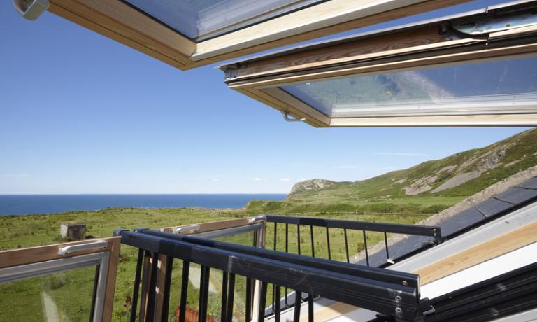  Velux windows in upstairs living room