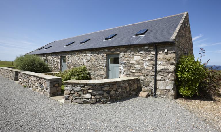  Outside cottage-front door