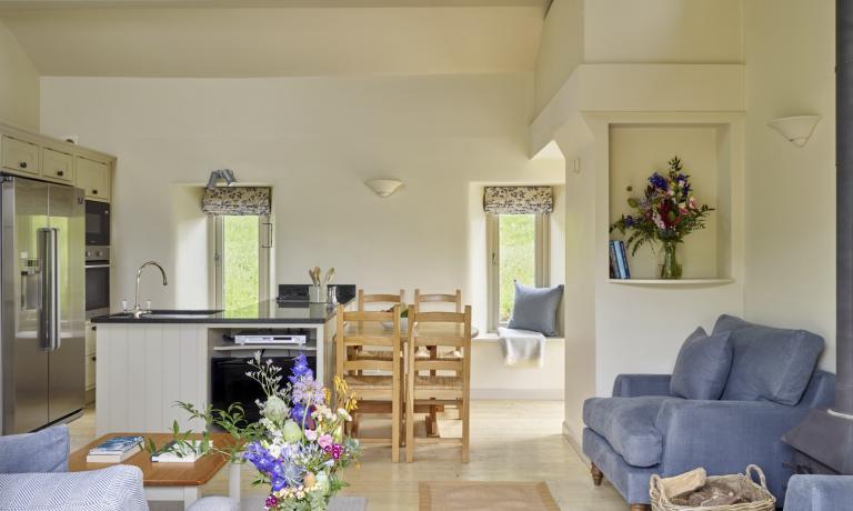 Open plan living area