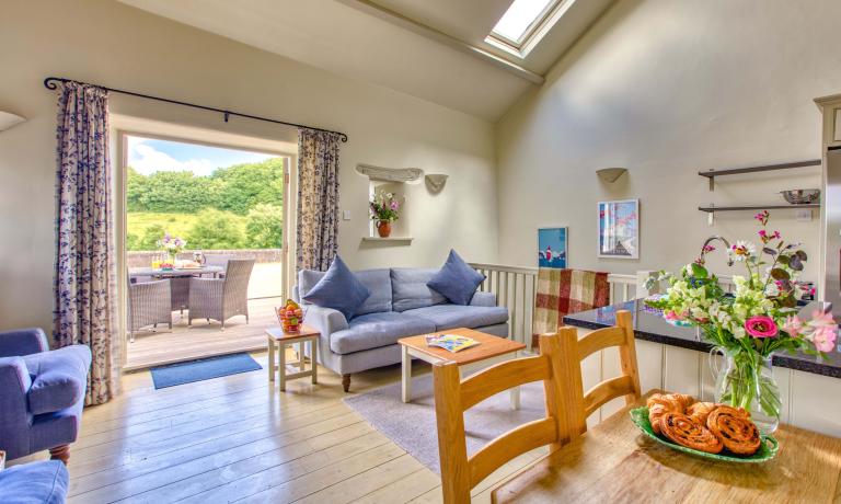 Open plan living area