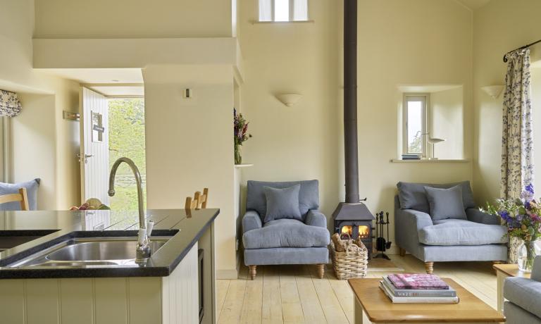 Open plan living area