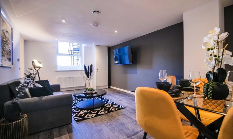 Living and dining area