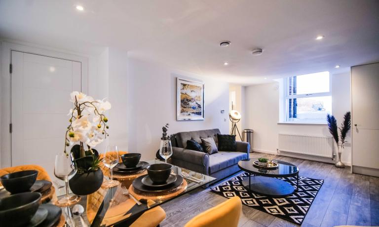 Living and dining area
