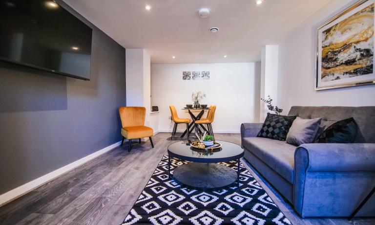 Living and dining area