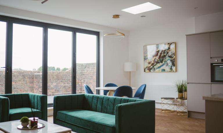 Living and dining area