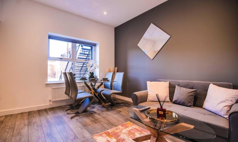 Living and dining area
