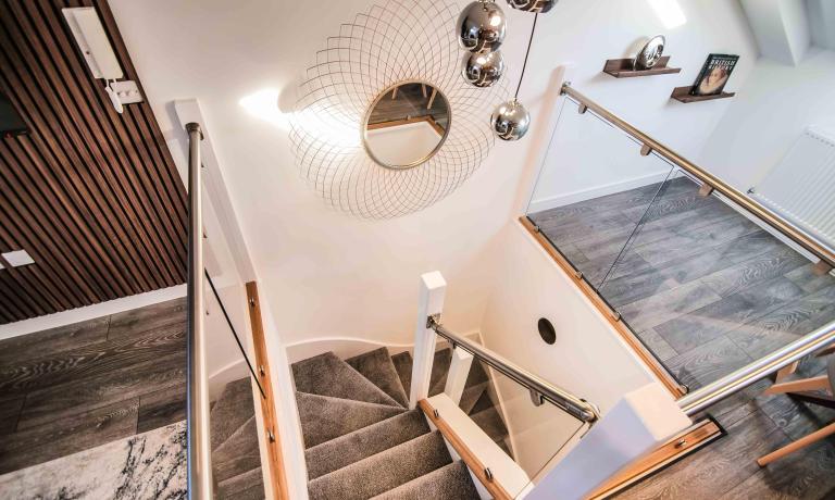Stairway to bedrooms