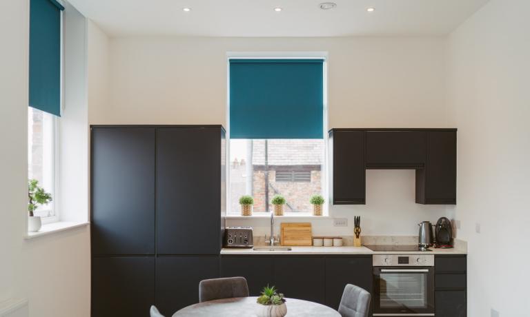Kitchen and dining area