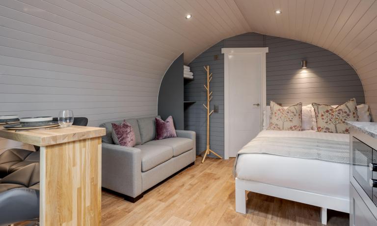 Open Plan Living and Sleeping Space
