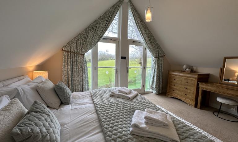Master bedroom with Juliette balcony